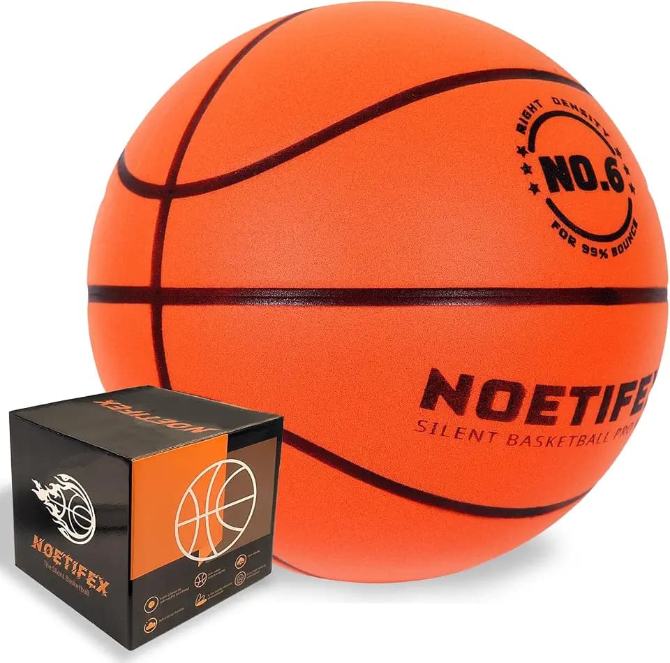 Upgraded Weighted Silent Basketball, High-Density Quiet Indoor Training Ball with Gift Box, Real Bounce Soft Material, Ideal for Home & Apartment Dribbling Practice