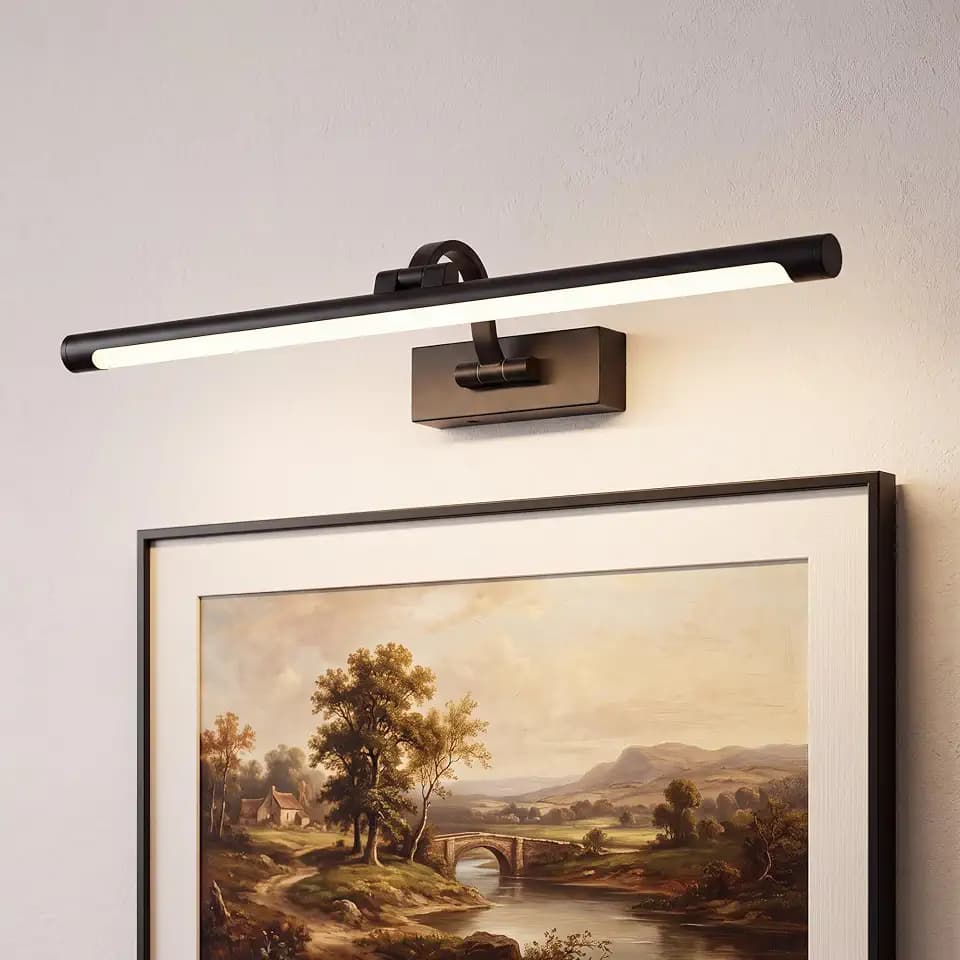 URSOLA 24" Picture Lights for Wall, 3CCT, Dimmable & Remote, Wireless Battery Operated Art Painting Light, Picture Frame Light for Gallery