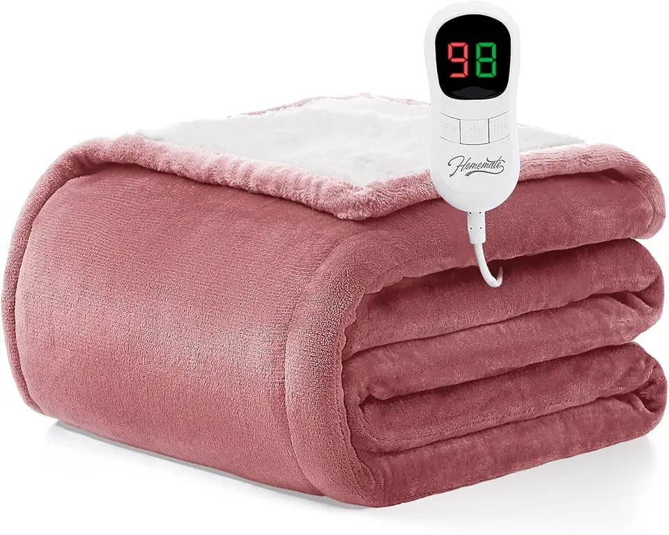 Homemate Electric Heated Blanket Full Size 72"x84" Heating Blanket ETL Cert