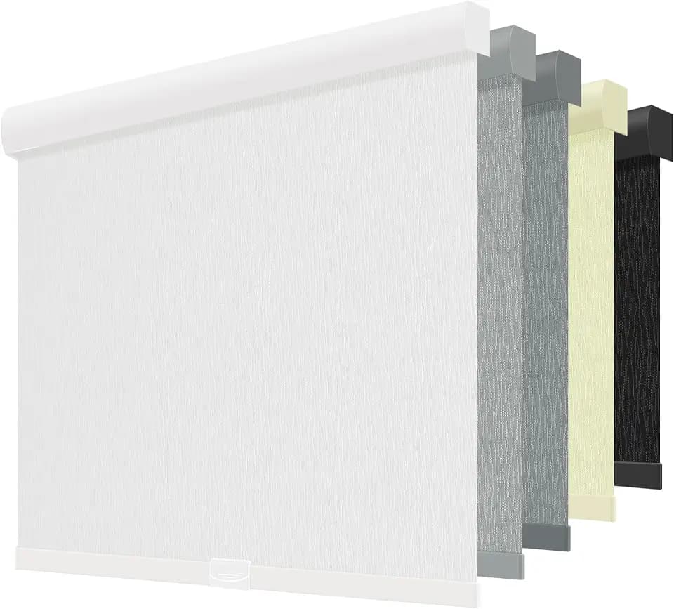 ChrisDowa Blackout Window Shades, Cordless Roller Blinds for Indoor Windows