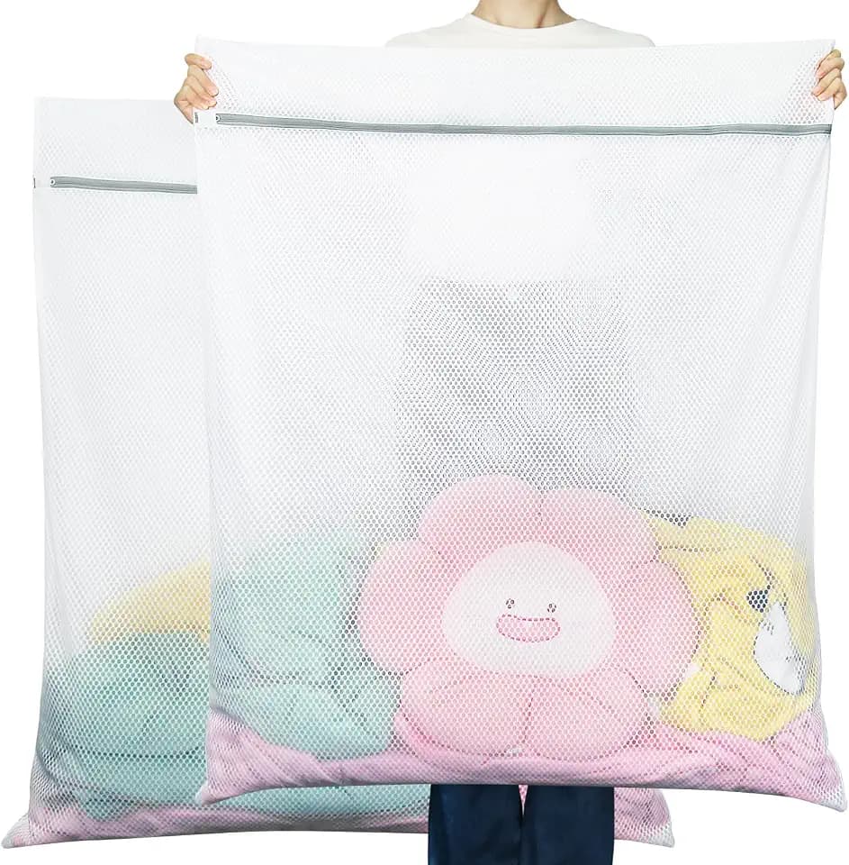 Vivifying XXXL Mesh Laundry Bags, 2 Pack 35 x 43 Inch Honeycomb Wash Bags