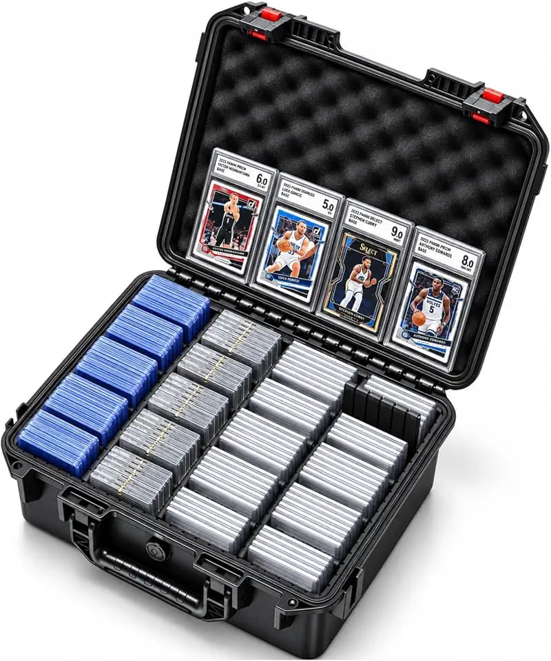 Graded Card Case Storage Box: Trading Card Storage Box with 12 Dividers