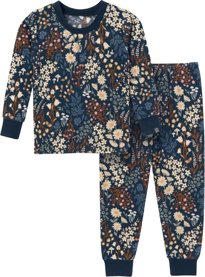 Modern Moments by Gerber Baby Toddler Hacci Snug Fit 2-piece Pajama Set