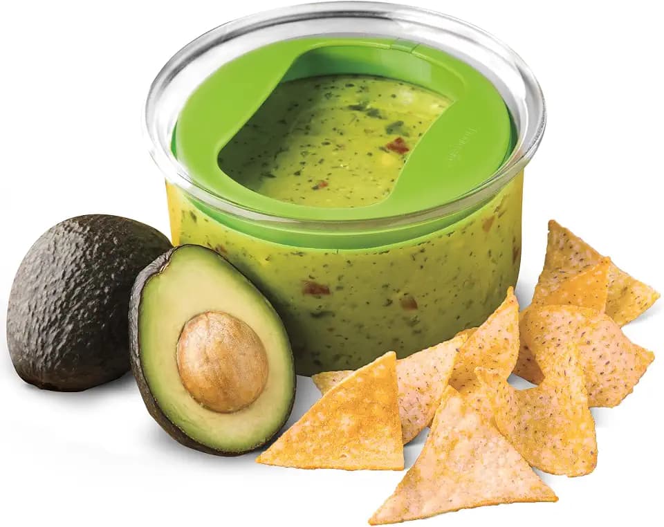 ProKeeper Fresh Guacamole Storage Container with Airtight Lid, 4-Cup, Green