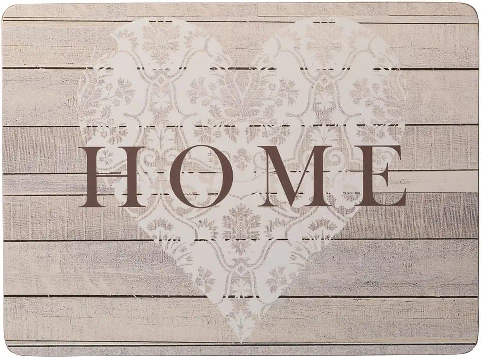 Creative Tops Platzmatten Kollektion Everday Home, Holzoptik, gelb, 4-teiliges Set