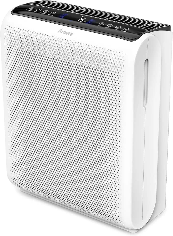 AROEVE Air Purifiers for Home with Air Quality Indication and Auto-MK07