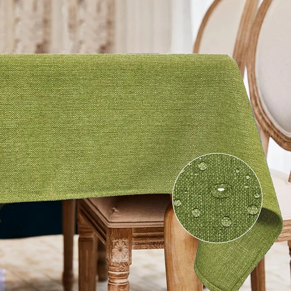 BALCONY & FALCON Rectangle Table Cloth Waterproof Avocado 70"x55"