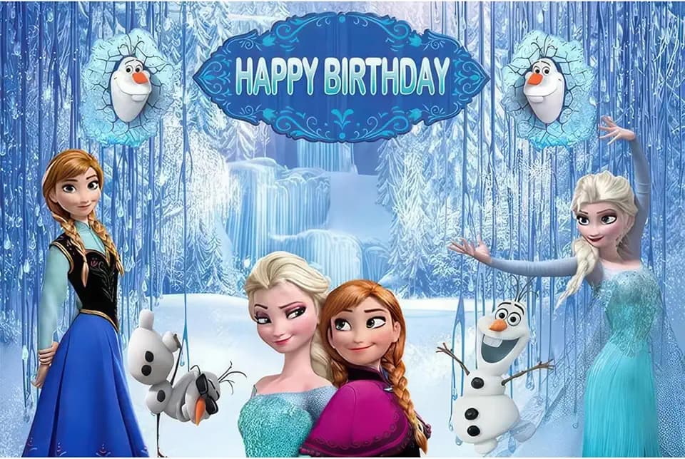 Frozen Fotowand Party, Frozen Thema Geburtstag Hintergrund, Fotowand