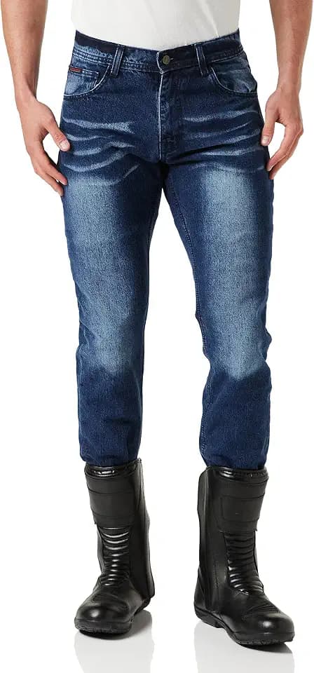 Bikers Gear Australia Kevlar-gefütterte Motorradjeans mit herausnehmbaren Protektoren, CE 1621-1
