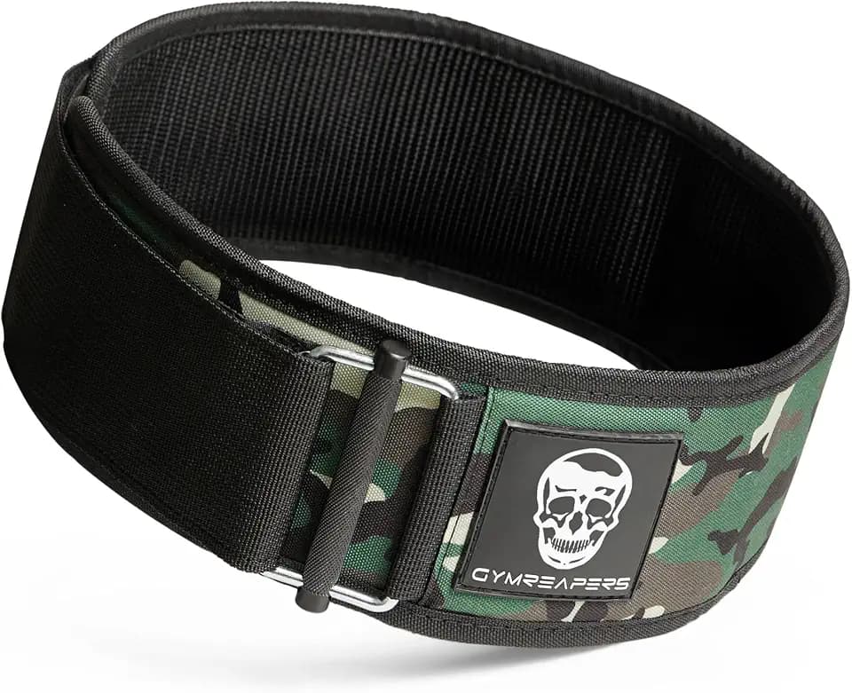 Gymreapers Quick Locking Weight Lifting Belt for Men Gym Belt for Powerlifting Deadlift Belt with 4 Inch Neoprene Metal Buckle Back Support Weightlifting Belt Women