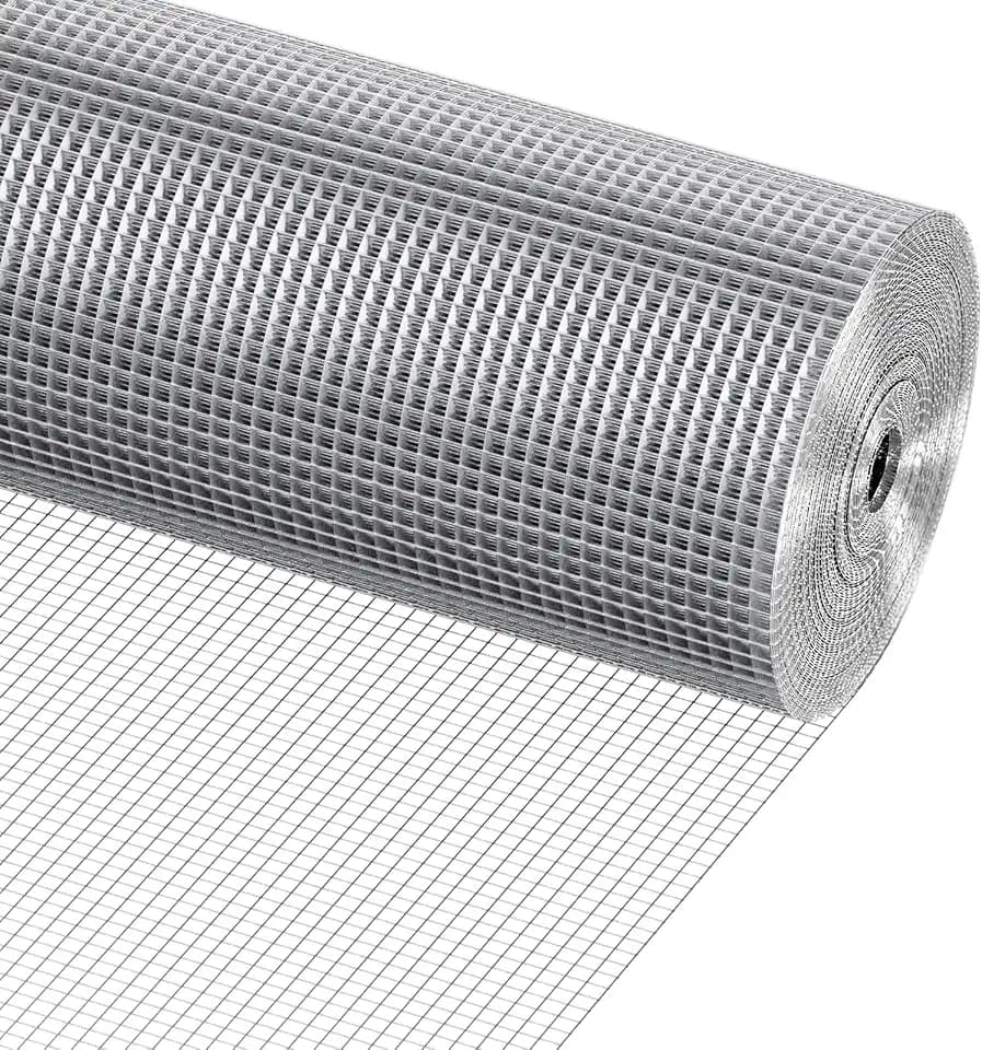 VEVOR Hardware Cloth, 1/4 inch 48in x 100 ft 23 Gauge, Hot Dipped Galvanized Wire Mesh Roll, Chicken Wire Fencing, Wire Mesh for Rabbit Cages, Garden, Small Rodents