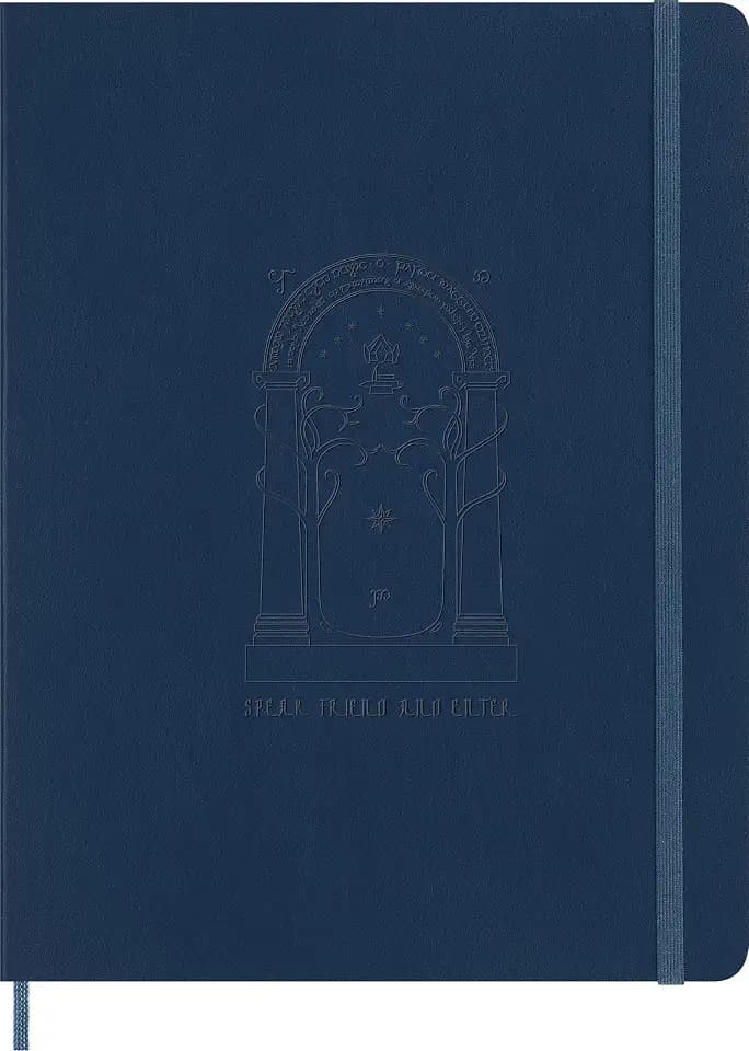 Moleskine Limited Edition The Lord of the Rings Notebook, Soft Cover, XL (7.5" x 9.75"), Ruled/Lined, Doors of Durin Graphic, 192 Pages
