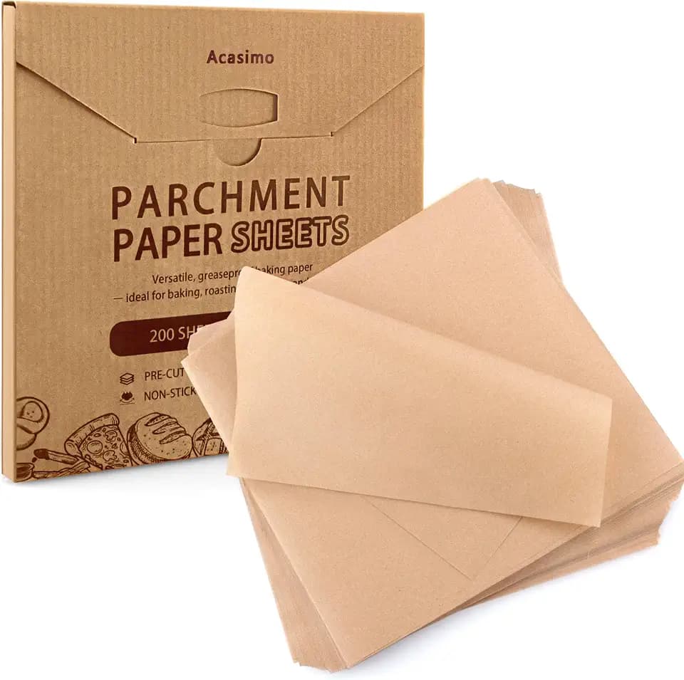 Parchment Paper Sheets Square Baking Paper Precut 10x10in 200PCS