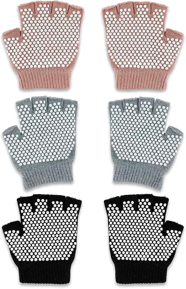 Yoga Gloves - Yoga Gloves with Grips for Women - Grip Gloves for Pilates