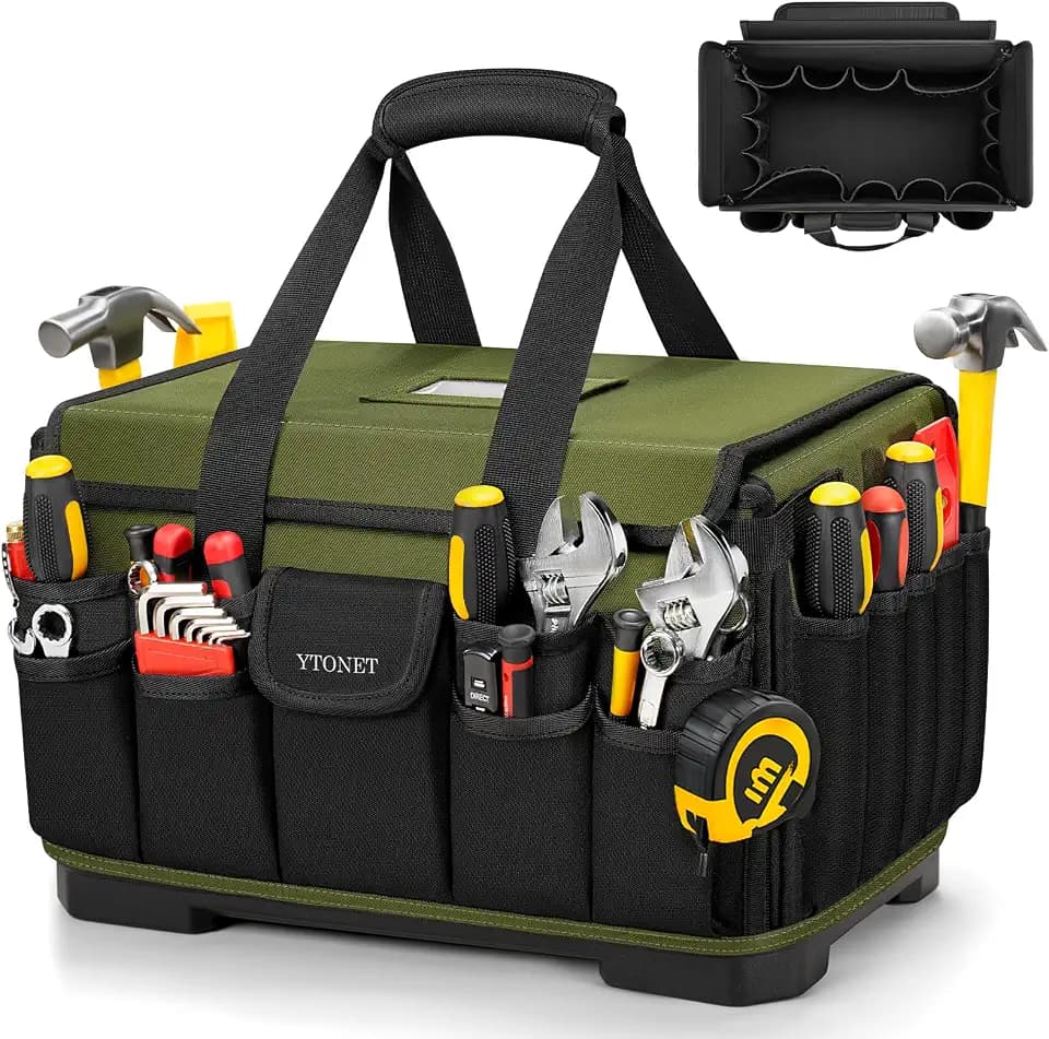 Heavy Duty Tool Bag 16-Inch, Tool Bags for men Toolbox Organizer Tote Gifts
