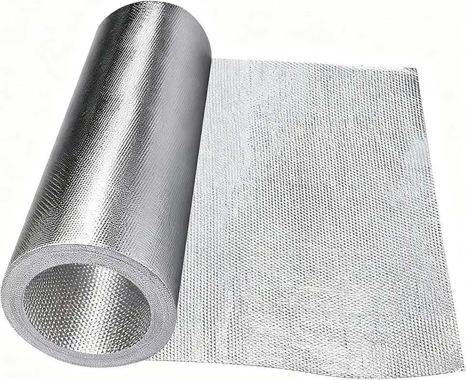 Hitzeschutzmatte Selbstklebend 60 × 300 cm, Hitzeschutzfolie Alu