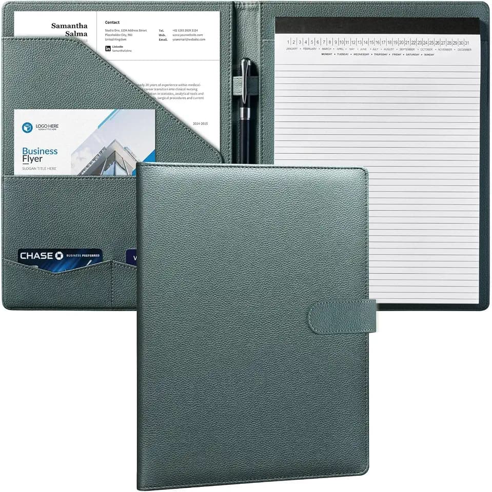 Mymazn Padfolio, Portfolio Folder, Legal Pad Holder, Resume Folder