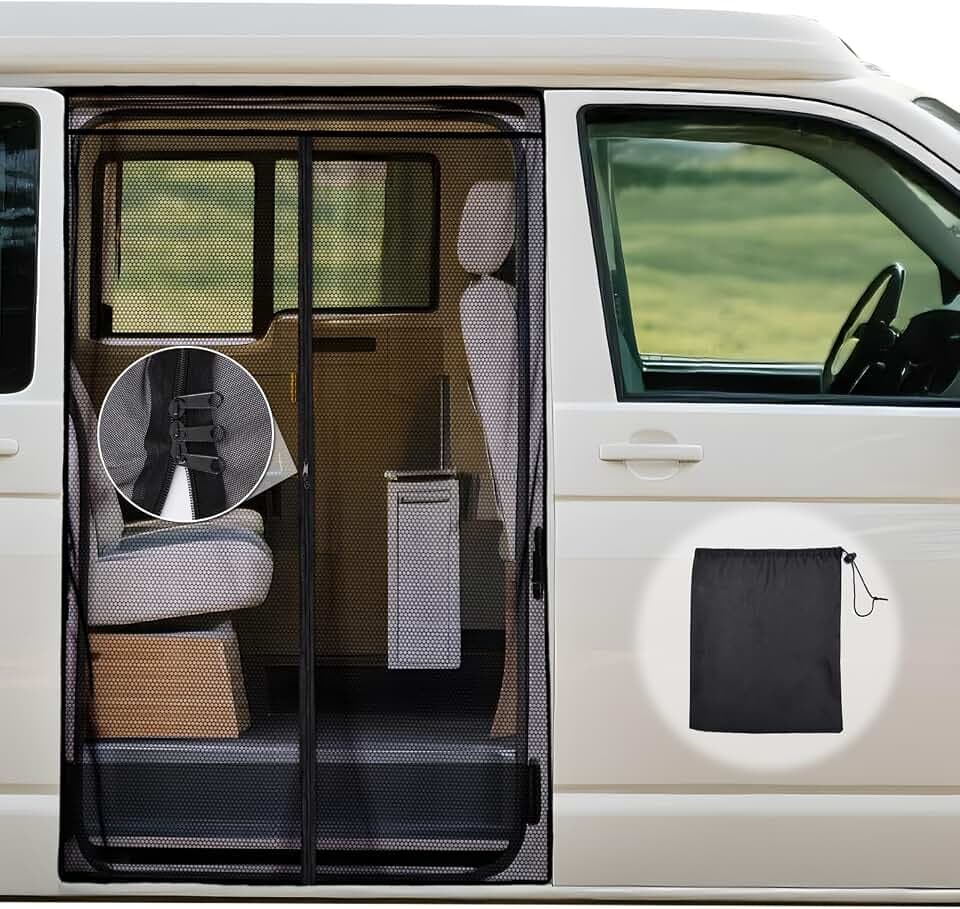 ZATOOTO Moskitonetz für VW T5 T6 Schiebetür, Magnetisch Fliegengitter