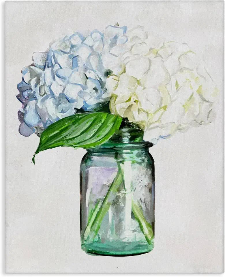 Stupell Industries 'Country Jar Hydrangea Bouquet'| Canvas Art