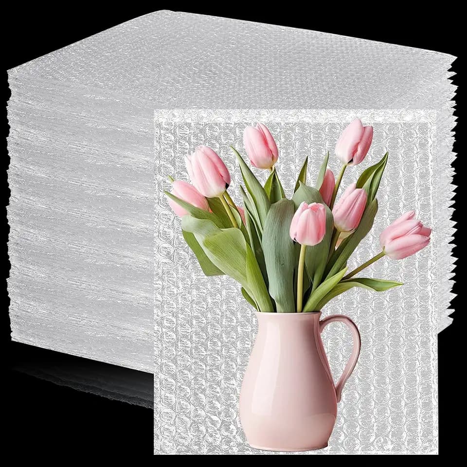 100Pcs 8”x12” Bubble Pouches Wrap Bags Sleeves for Packaging Shipping