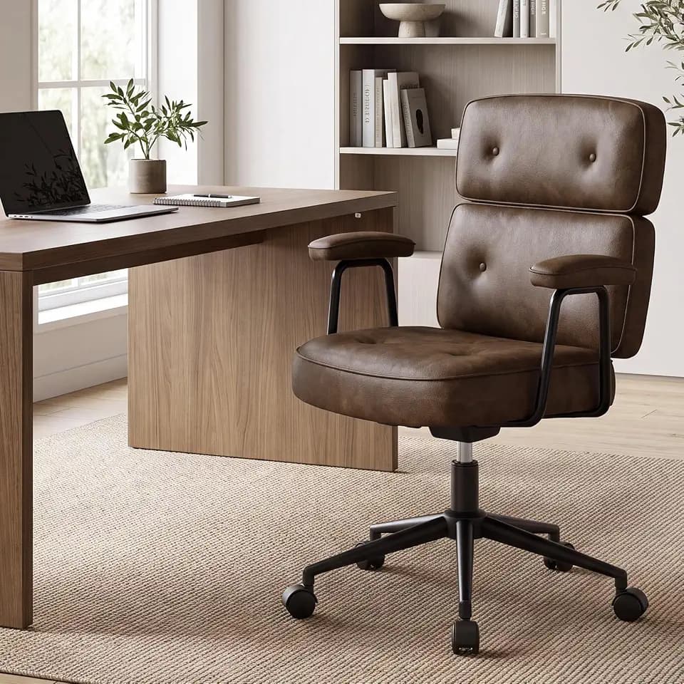 OLIXIS Office Desk Chair, Computer Chair with Lumbar Support
