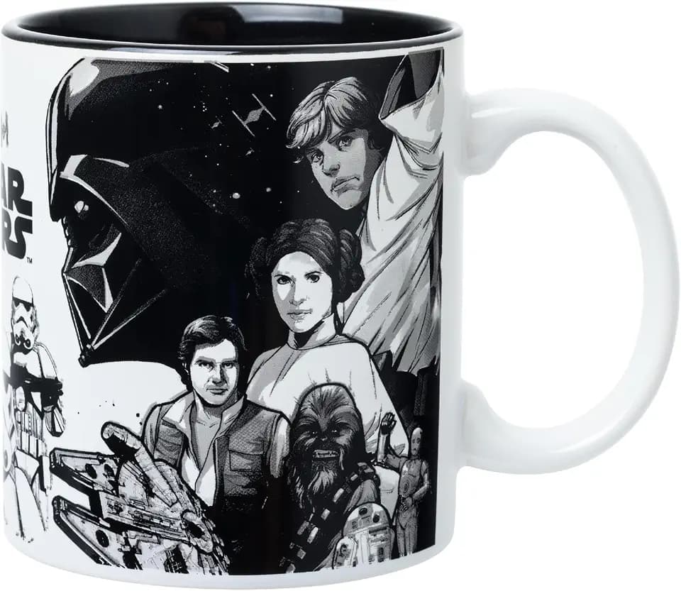 Silver Buffalo Star Wars Collage Jabba Boba, Ceramic Mug, 20oz