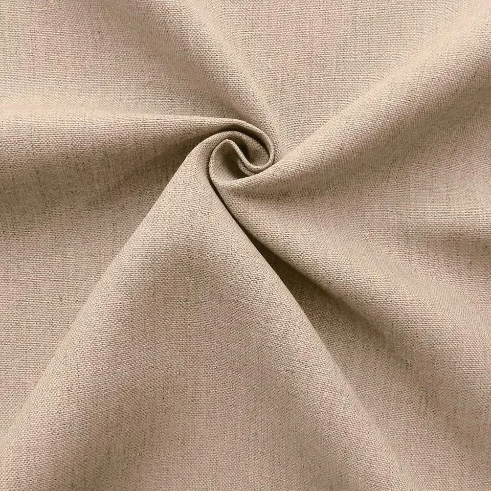 Barcelonetta | Linen Fabric | Natural Linen Cloth | Embroidery, Sewing | Soft, Breathable | 55" Wide | 70% Linen, 30% Rayon | Hemp, Jute, Needlework, Lining (Khaki, 2 Yard)