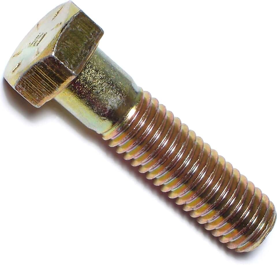 Hard-To-Find Fastener Grade 8 Hex Cap Coarse Large Bolts, Bulk Pack, Steel Hex Bolts for Construction, Home Improvement, 1/2-13 x 2, Pack of 25