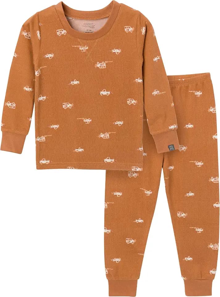 Modern Moments by Gerber Baby Toddler Hacci Snug Fit 2-piece Pajama Set