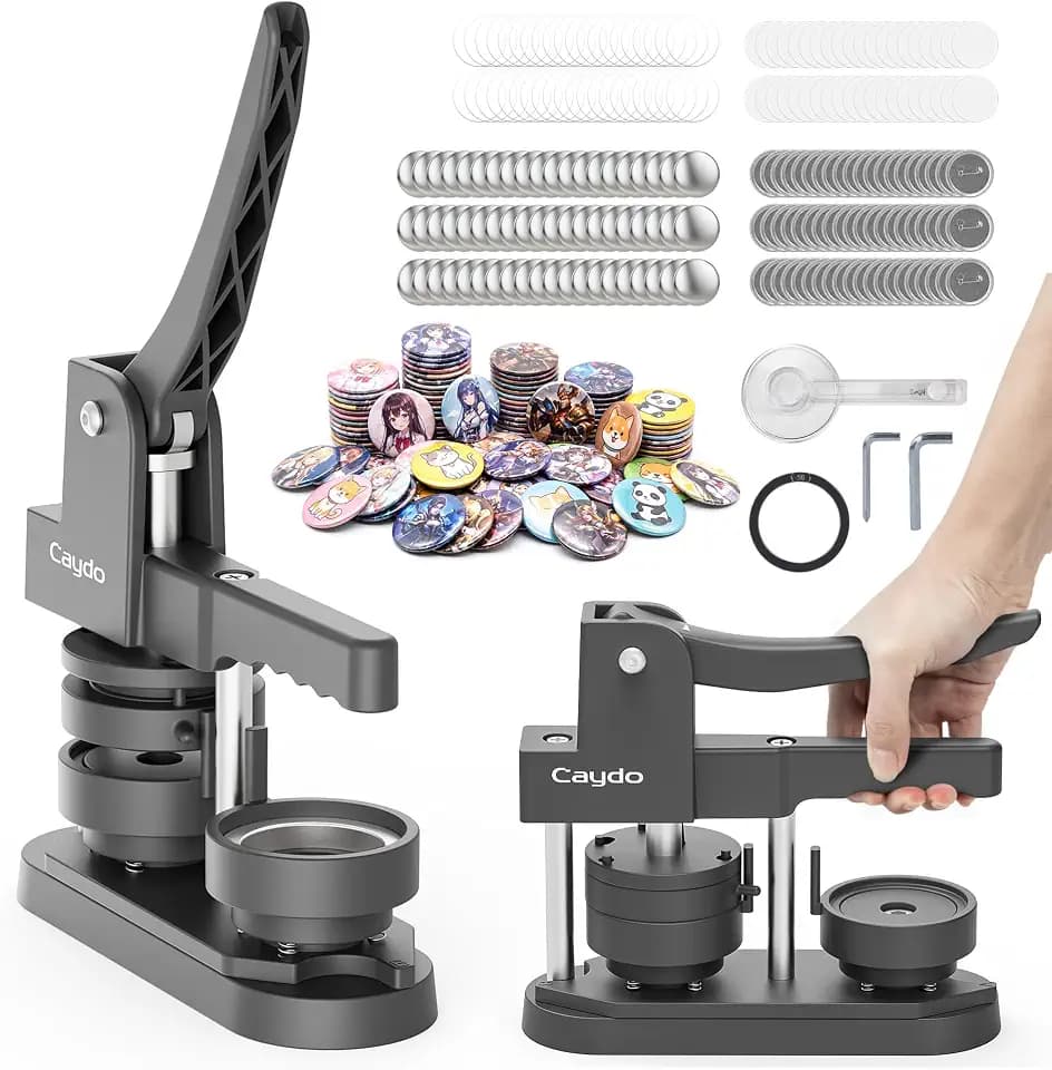 Caydo 2.25in(58mm) Button Maker Machine Kits for Custom Pin