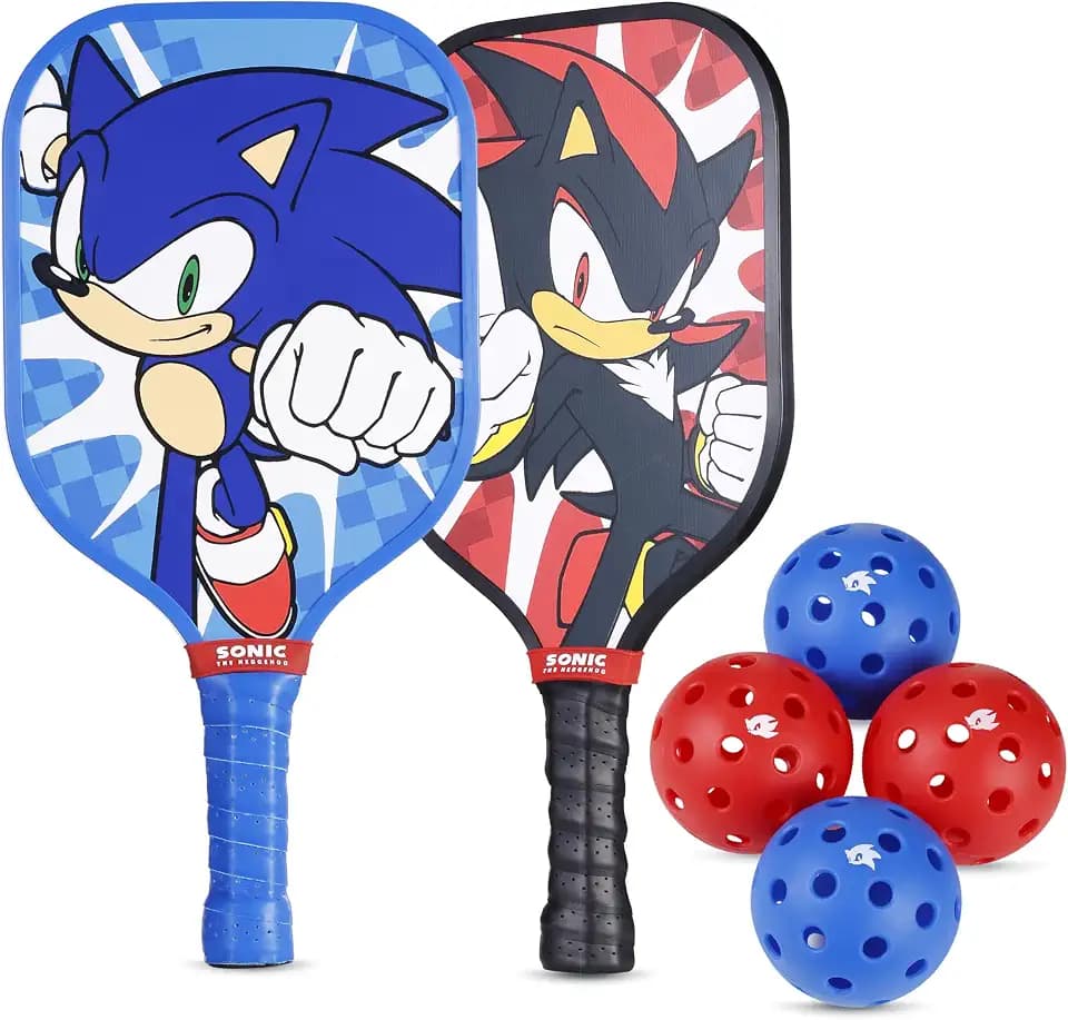 Pickleball Set 2-Player, Wooden Paddles, Precision Balls