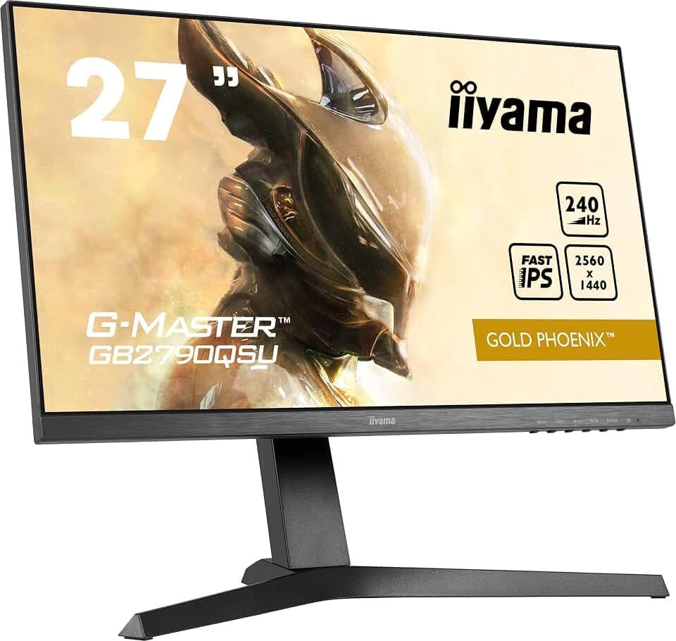 iiyama G-Master Golden Pheonix GB2790QSU-B1 68,5cm 27" IPS LED Gaming Monitor WQHD HDMI DP USB3.0 240Hz FreeSync Premium Höhenverstellung Pivot