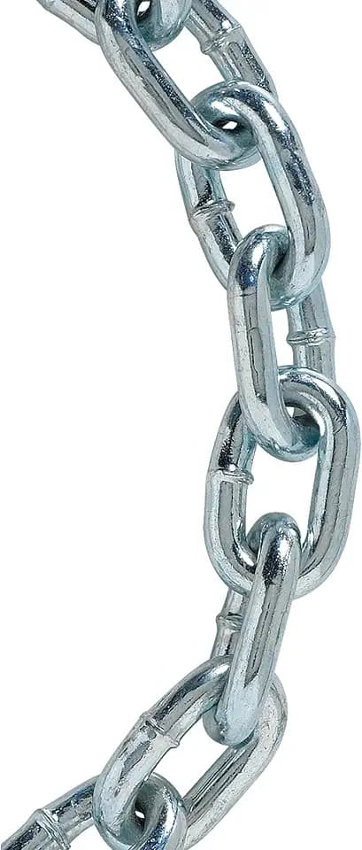 Koch 1/4 by 10-Feet Grade 30 Proof Coil Chain Electro Galvanized, Zinc Plated, up to 1300 Pound Weight Limit, Made for Decorative and Heavy Duty Outdoor Lighting, A01210