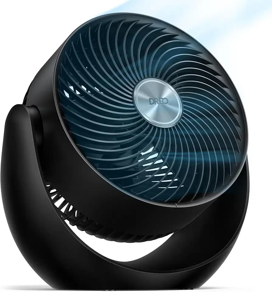 DREO 11" Whole Room Air Circulator Fan: 40ft Strong Airflow, 28dB Quiet, 120° Tilt, 3 Speeds