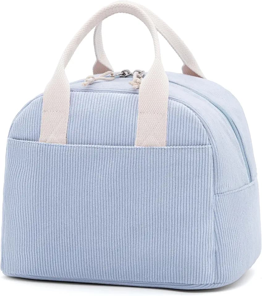 LOVELYWIND Lunch Box for Women,Insulated Lunch Bag,Light Blue 14-Can(9L)