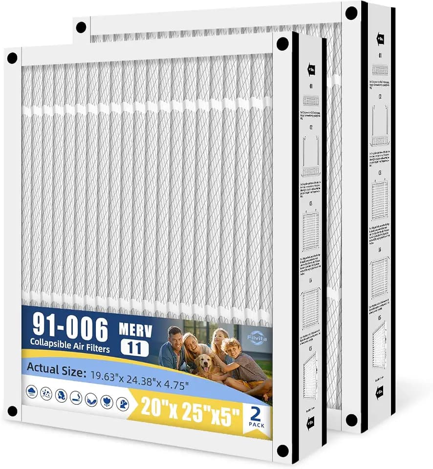 91-006 Air Filter Replacement For Ultravation 91-006 Filter Foldable,1PACK