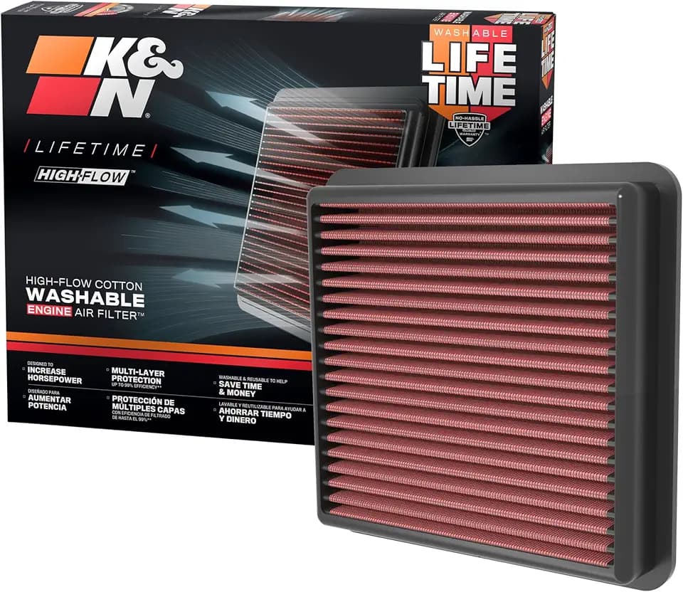 K&N Filters 33-5118 Motor Luftfilter Langzeitfilter Kompatibel mit HYUNDAI Kona SX2 Elantra Limousine AD, ADA ELANTRA Stufenheck Elantra Coupe JK