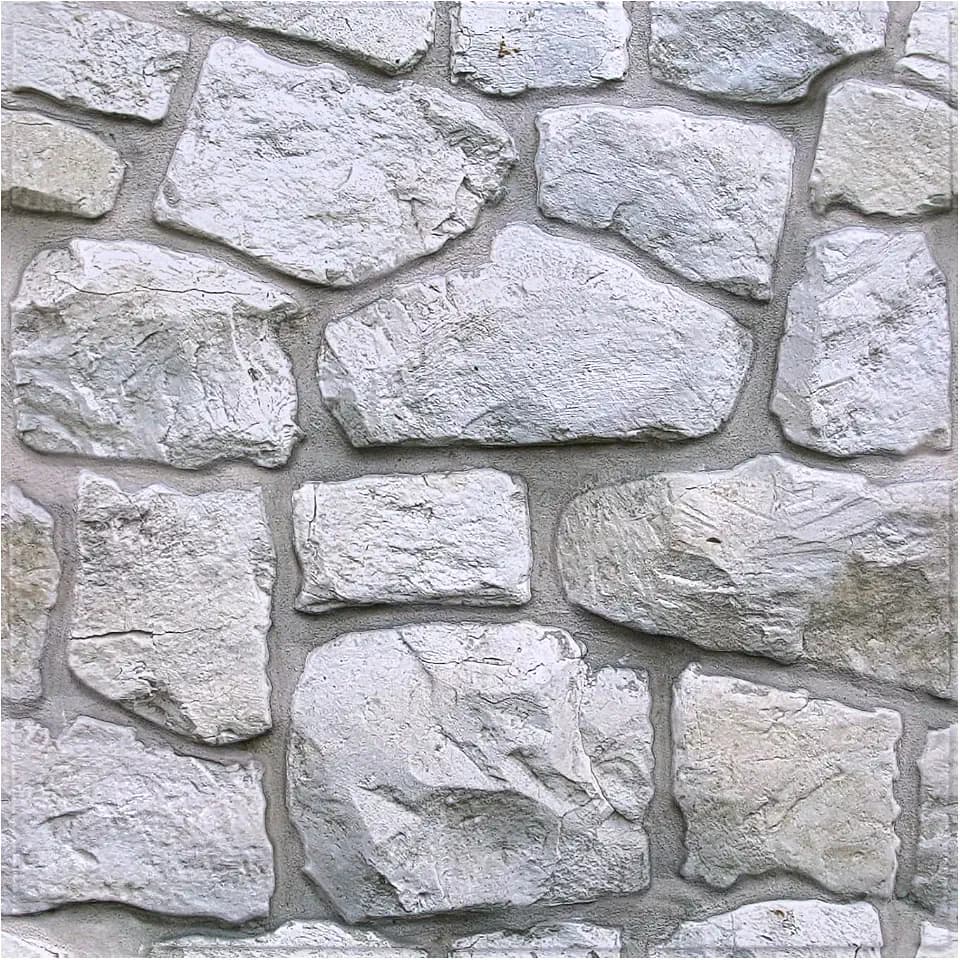 3D Peel and Stick Faux Stone Wall Panels 11.8" x 11.8" 10-Pack