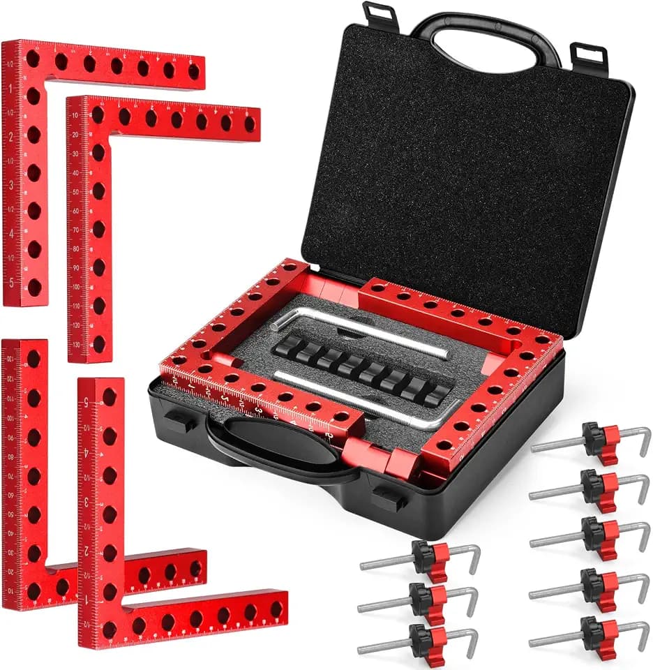 4P 5.5" 90° Corner Clamps for Woodworking, Right Angle Clamps