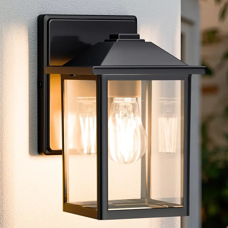 MATAMEYE Outdoor Wall Light Fixture, Exterior Waterproof Porch Lighting
