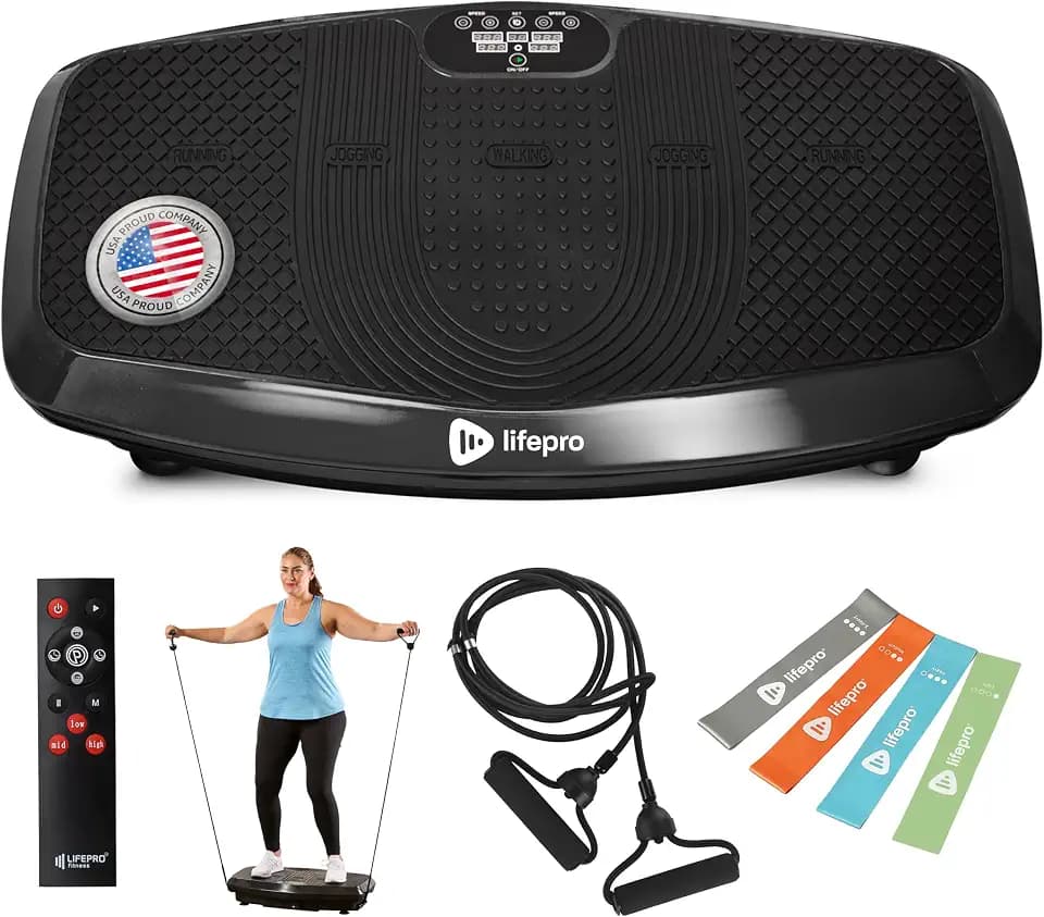 Lifepro Turbo & Hovert 3D Vibration Plate Exercise Machine with 99 Speeds