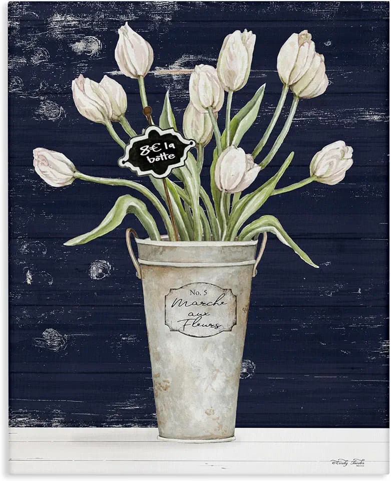 Stupell Industries 'Charming White Tulip Bouquet'| Canvas Art