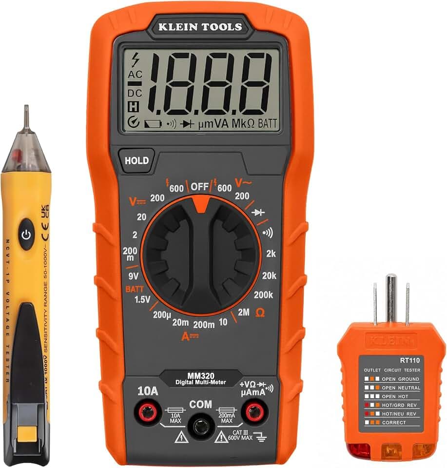Klein Tools 69149P Electrical Test Kit, 3 Piece