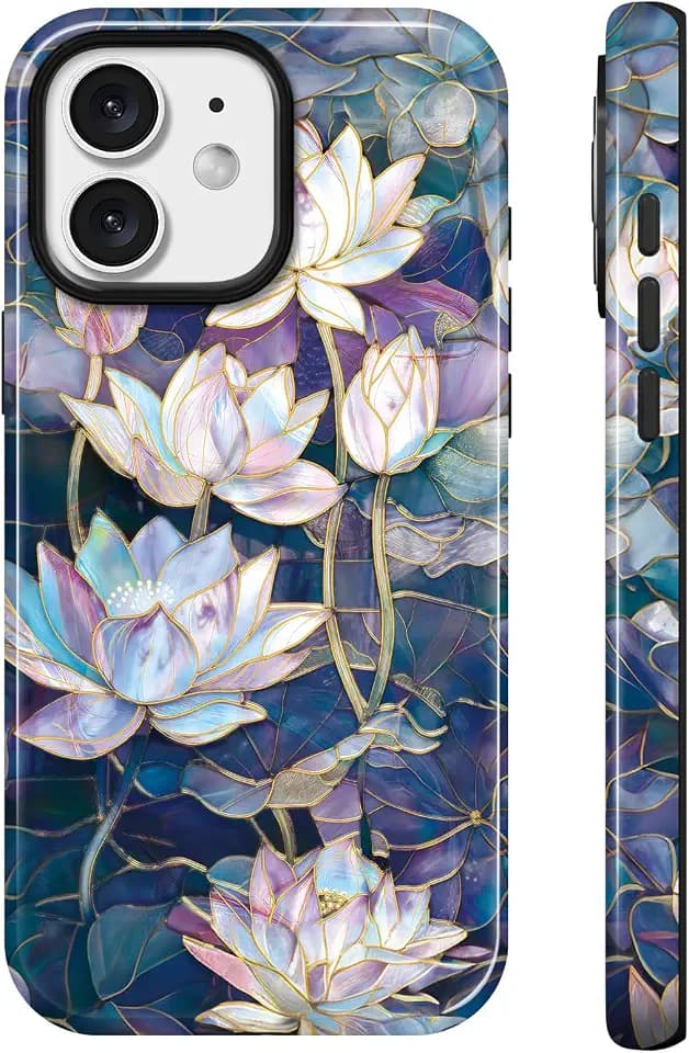 Lumen for iPhone 12 / iPhone 12 Pro Case, Compatible with Magsafe, Lotus