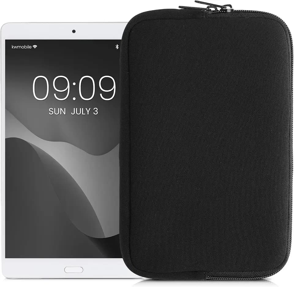 kwmobile Tablet Hülle kompatibel mit 8"-8,4" Tablet - Universal Neopren Tasche Cover Case - Schutzhülle Sleeve in Schwarz