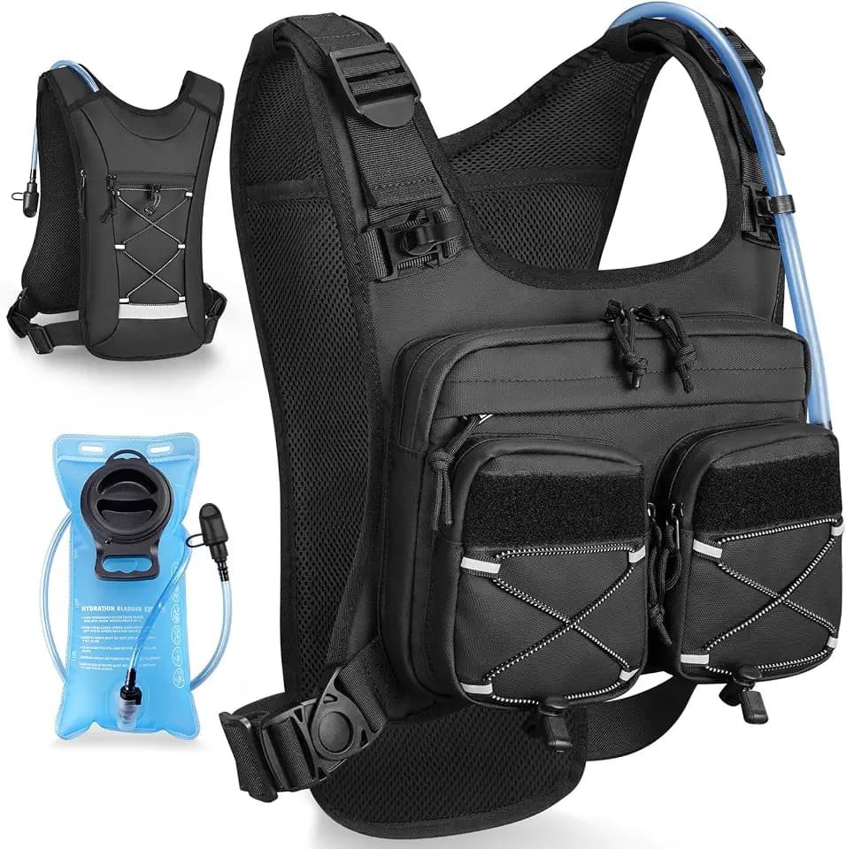 NOOLA Running Vest with 2L Water Bladder Hydration Backpack for Men Women
