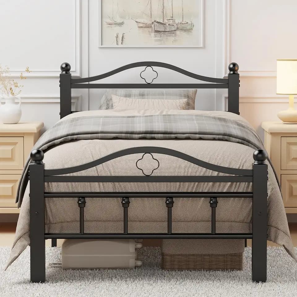 Twin XL Bed Frame with Headboard