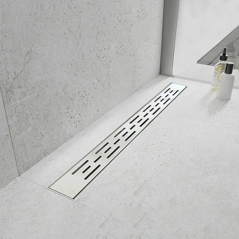 24 Inch Linear Shower Drain, Brushed 304 Stainless Steel