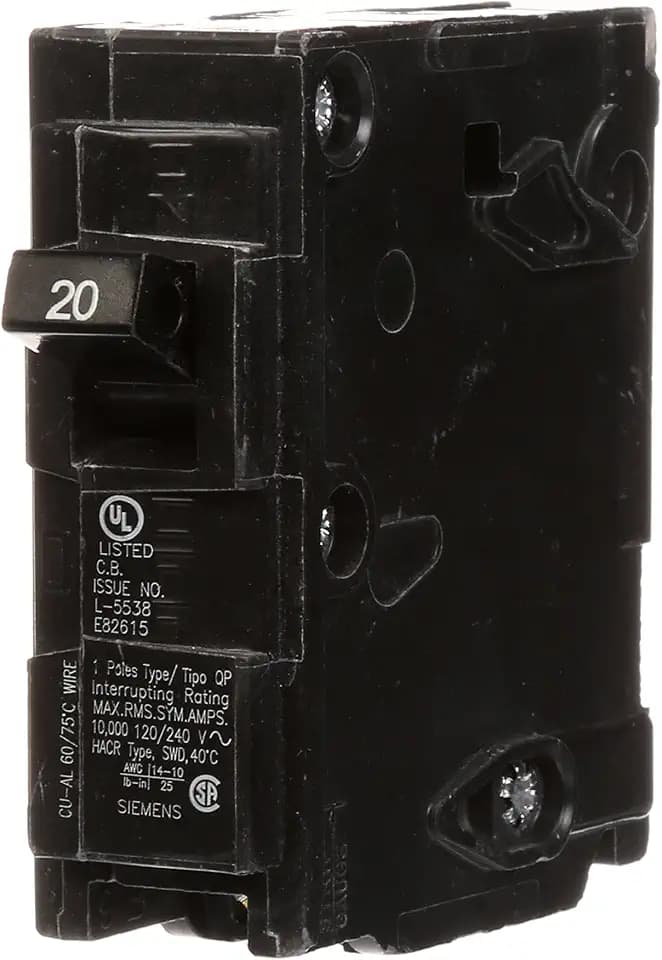 Siemens Q120 20-Amp Single Pole Type QP Circuit Breaker