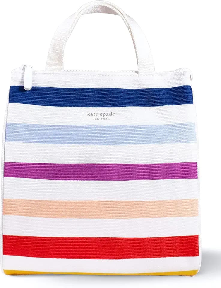 Kate Spade New York, Soft Insulated Lunch Bag Pocket, Candy Stripe